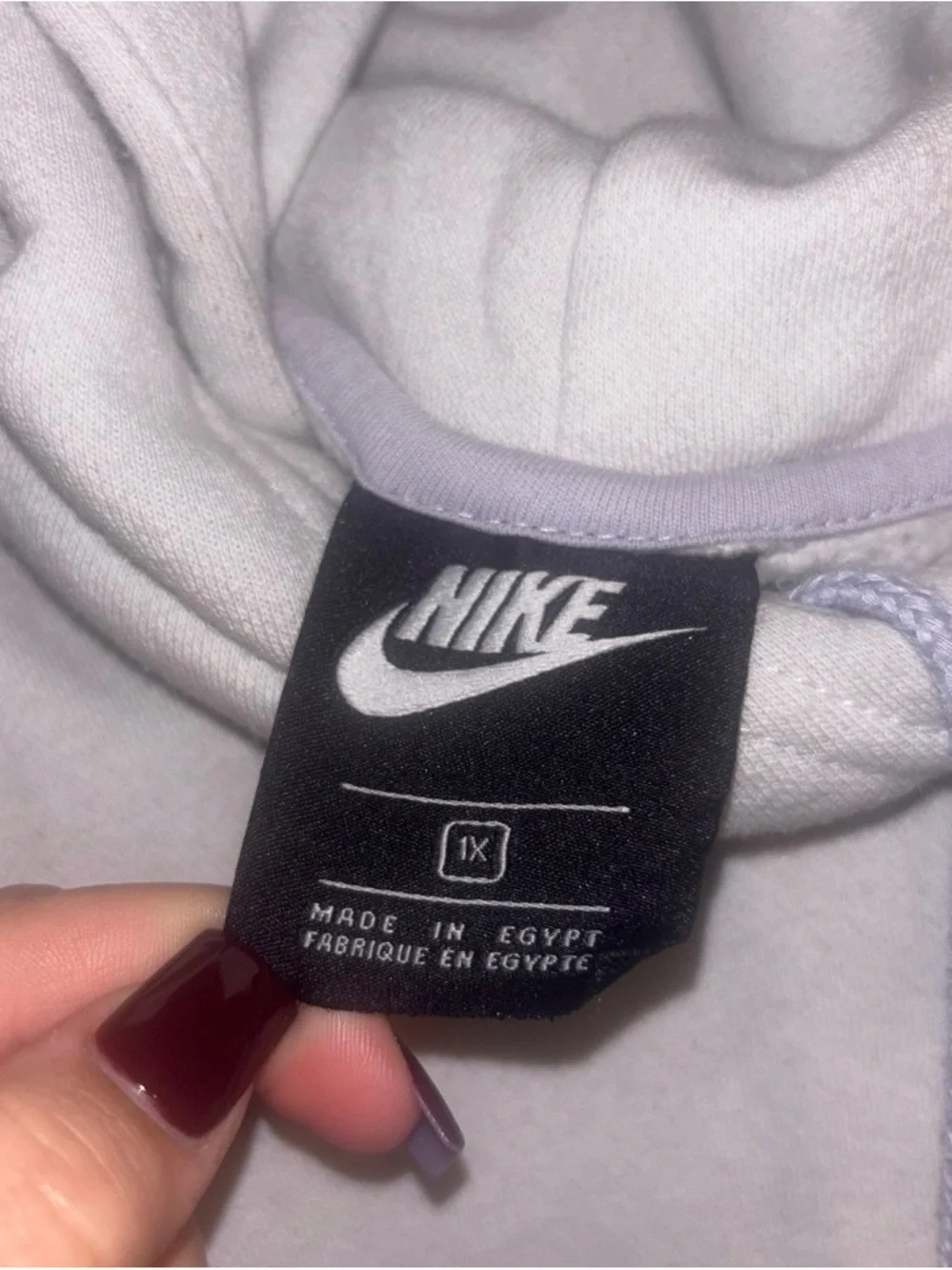 Nike White Crewneck Sweatshirt with Orange Sun Graphic